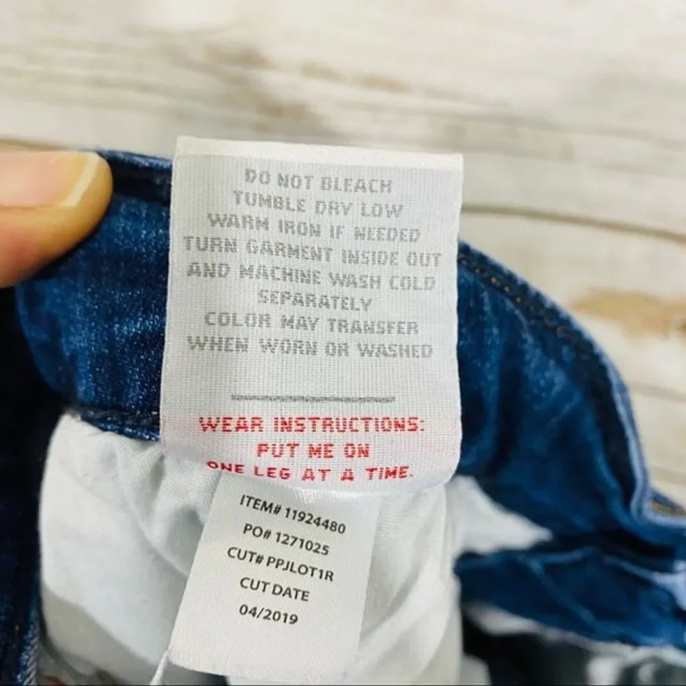 Torrid women’s first at fit slim boot blue jeans size 12R